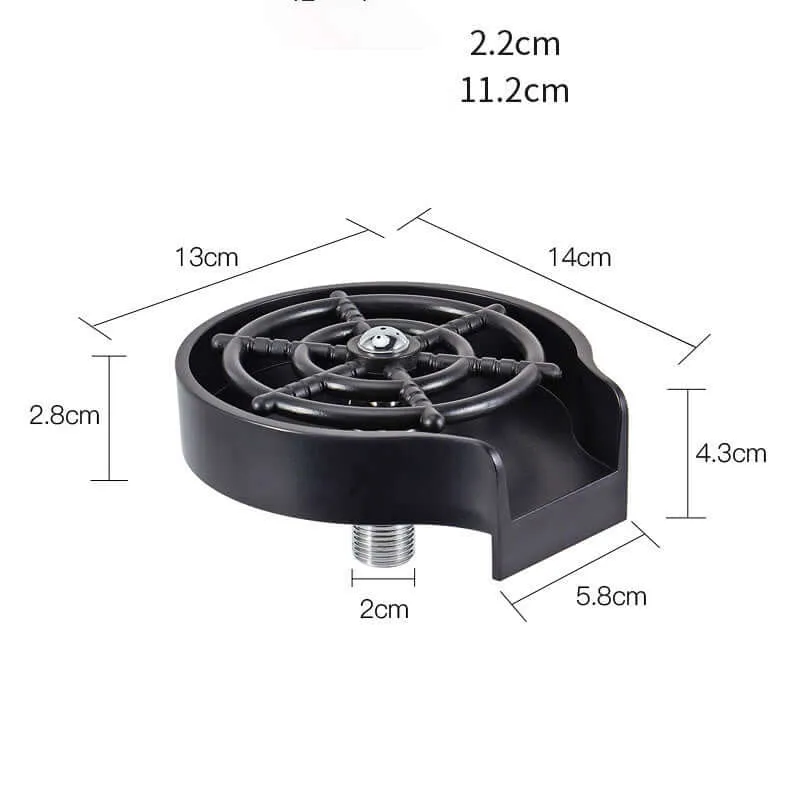 High-Pressure Cup Washer - Bar Counter Essential