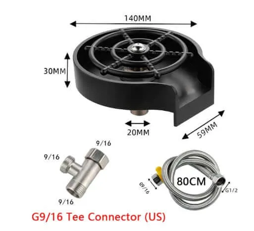 High-Pressure Cup Washer - Bar Counter Essential