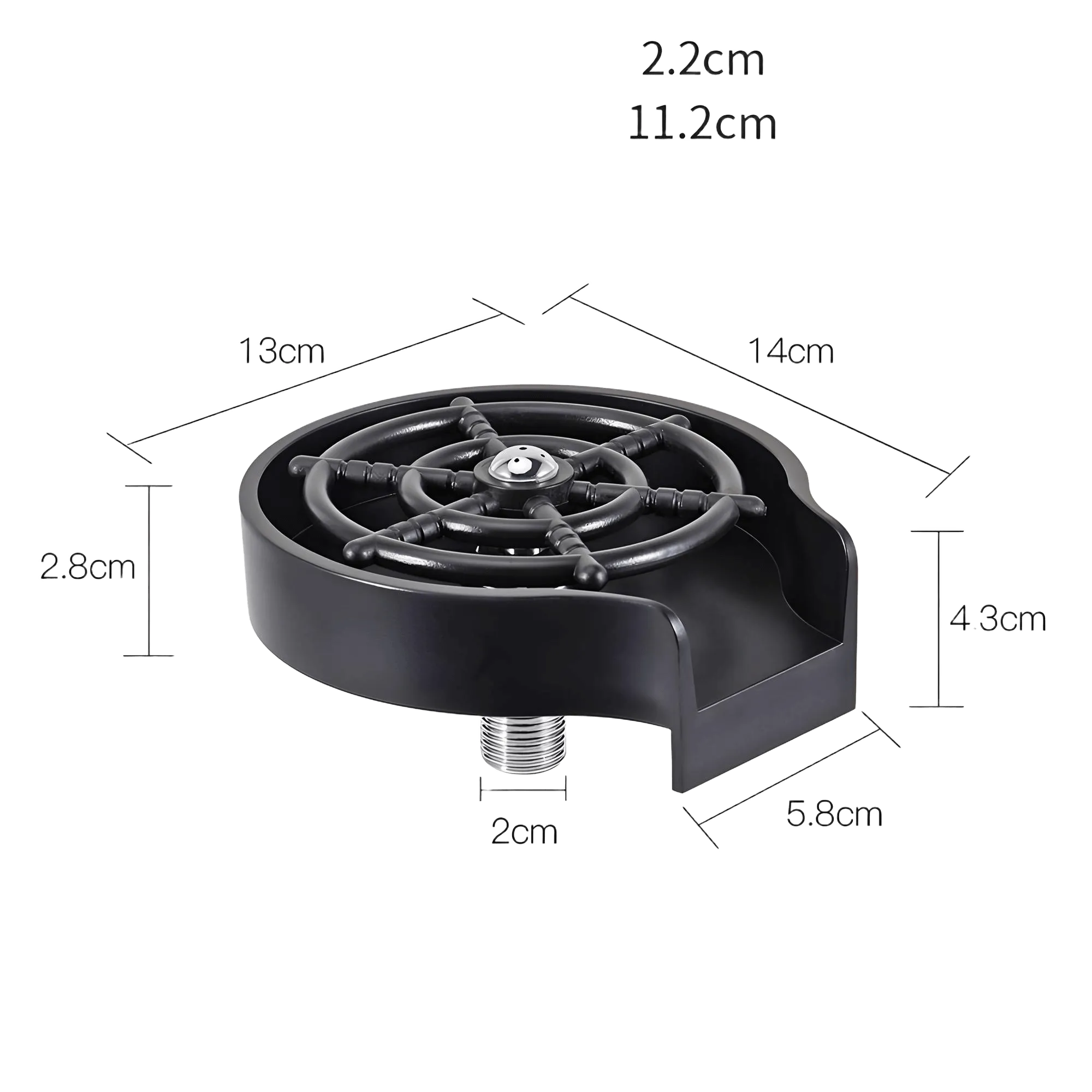 High-Pressure Cup Washer - Bar Counter Essential