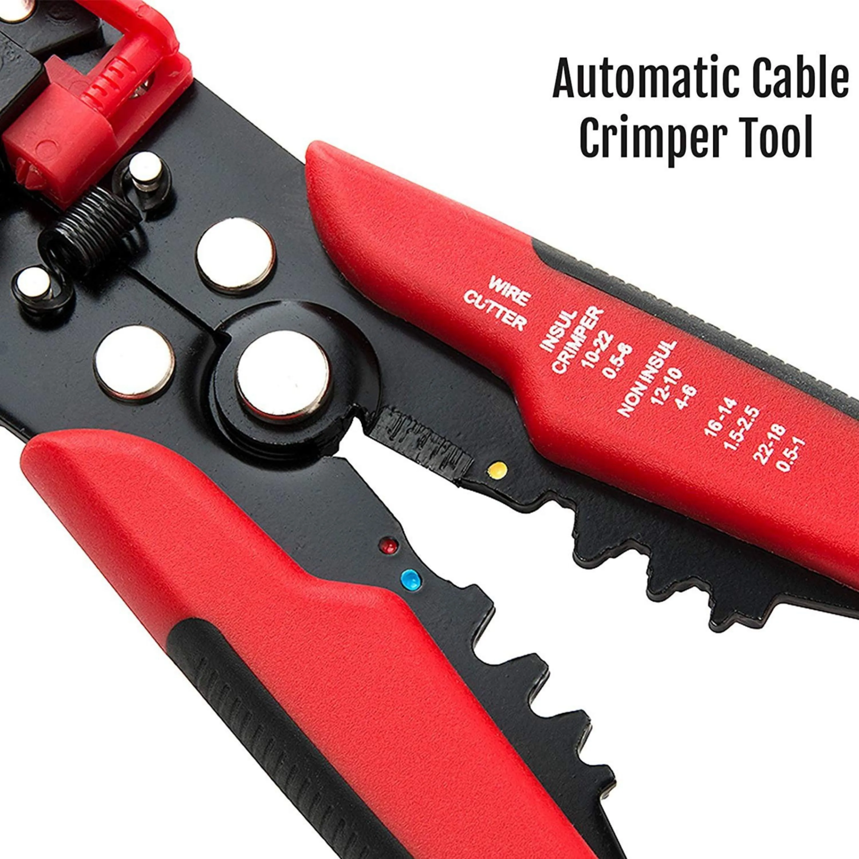 Homdum Automatic Wire Stripper and Multifunction Crimper Pliers Cable Cutter Professional Quality High Precision Tool with Double spring.