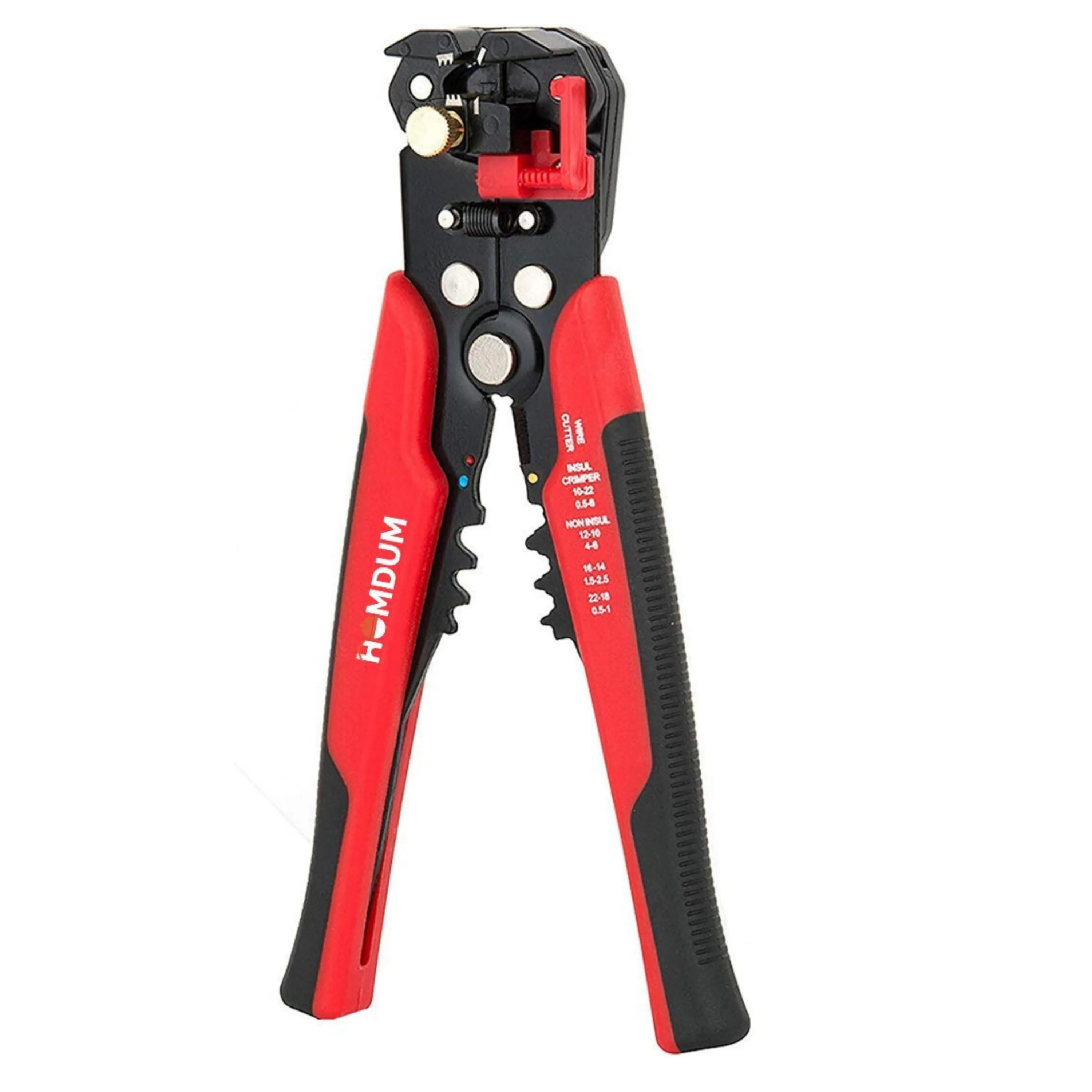 Homdum Automatic Wire Stripper and Multifunction Crimper Pliers Cable Cutter Professional Quality High Precision Tool with Double spring.