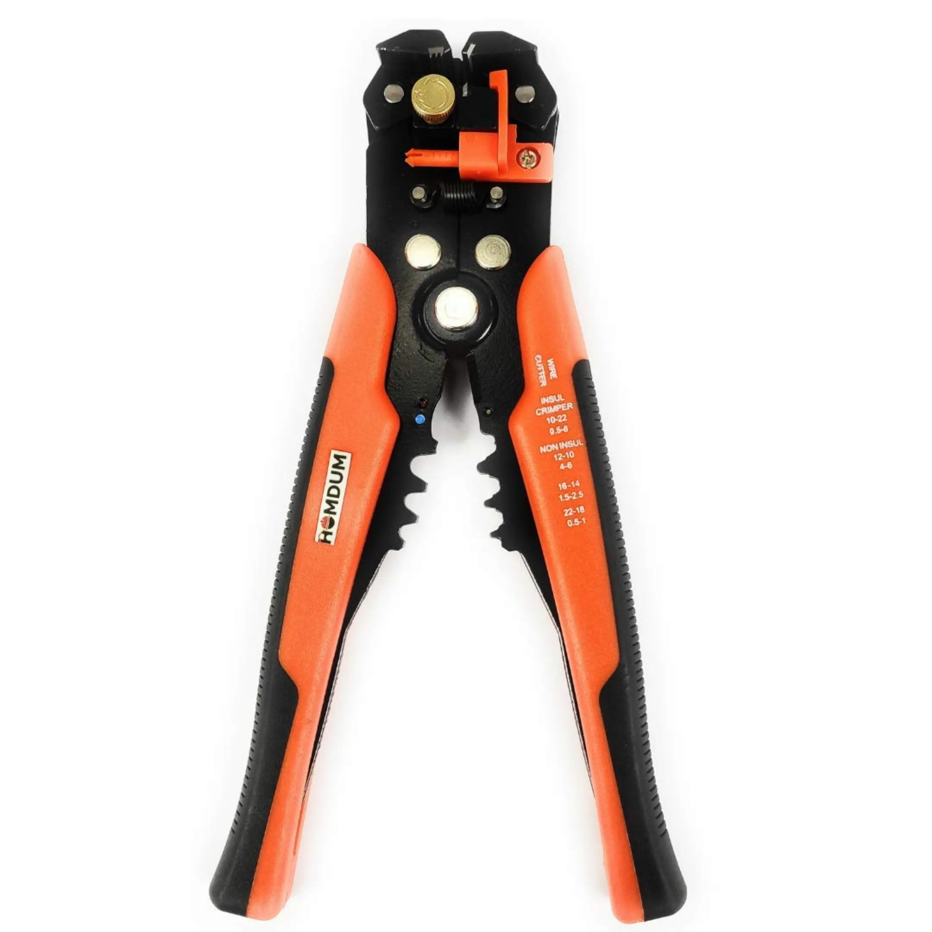 Homdum Automatic Wire Stripper and Multifunction Crimper Pliers Cable Cutter Professional Quality High Precision Tool with Double spring.