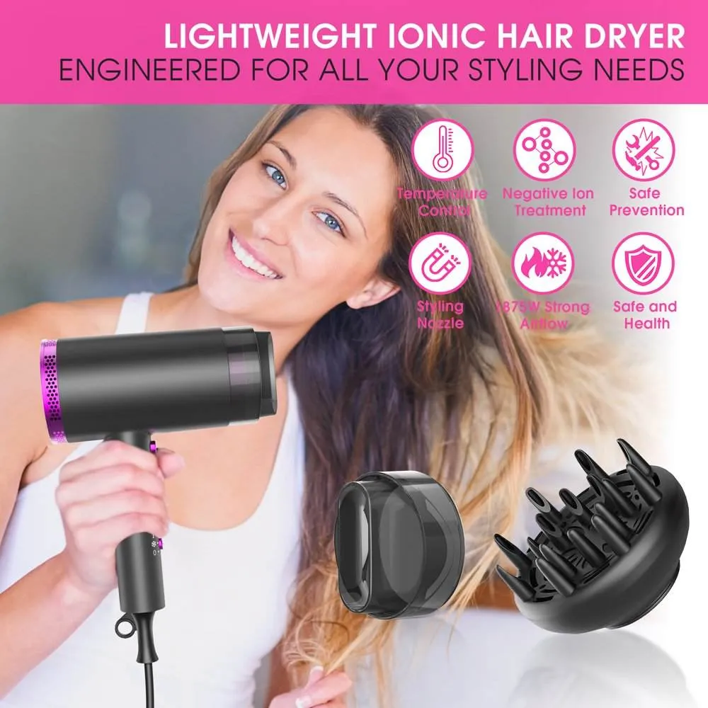 Ionic Hair Blow Dryers with 3 Heat Settings