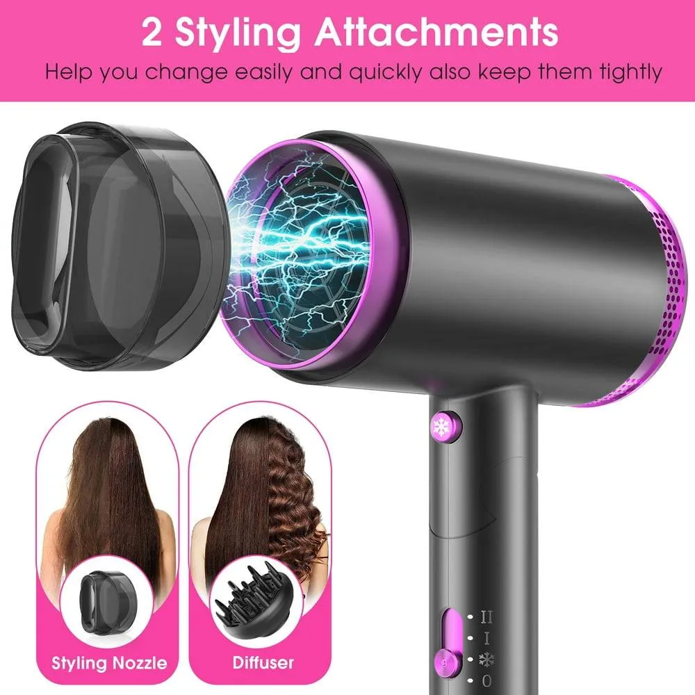 Ionic Hair Blow Dryers with 3 Heat Settings