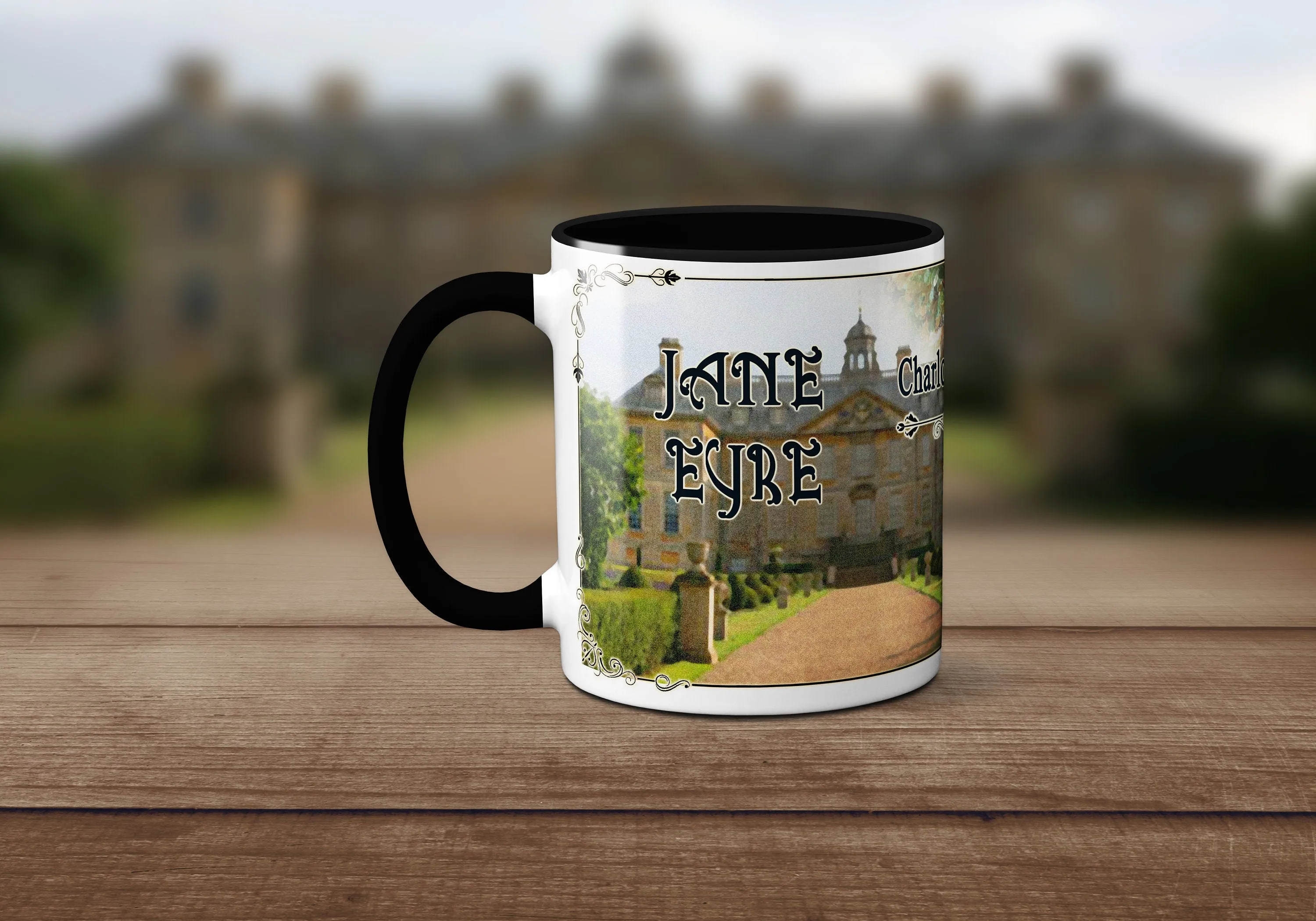 Jane Eyre by Charlotte Brontë Mug. Coffee Mug with Jane Eyre book design, Bookish Gift, Literary Mug.