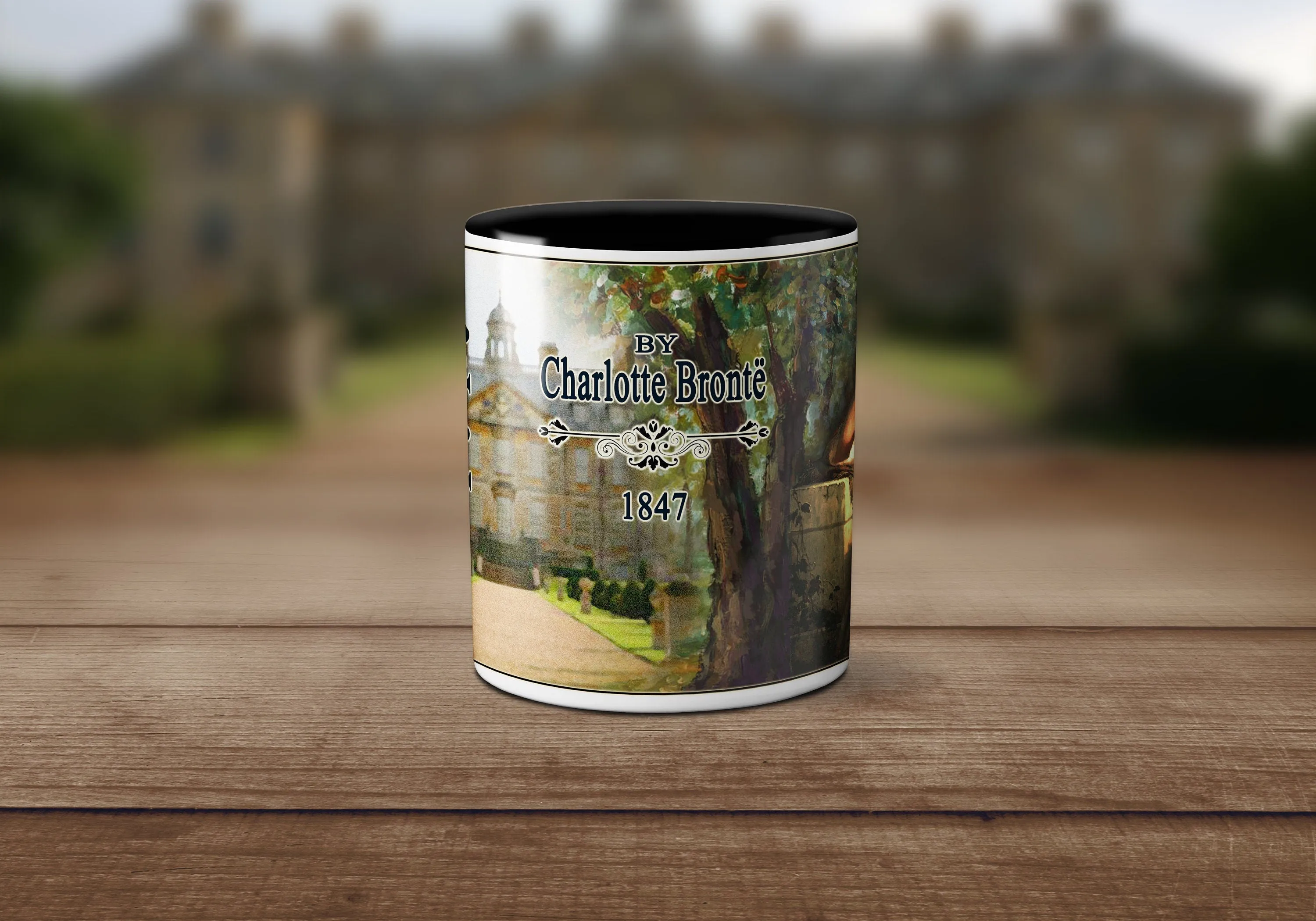 Jane Eyre by Charlotte Brontë Mug. Coffee Mug with Jane Eyre book design, Bookish Gift, Literary Mug.