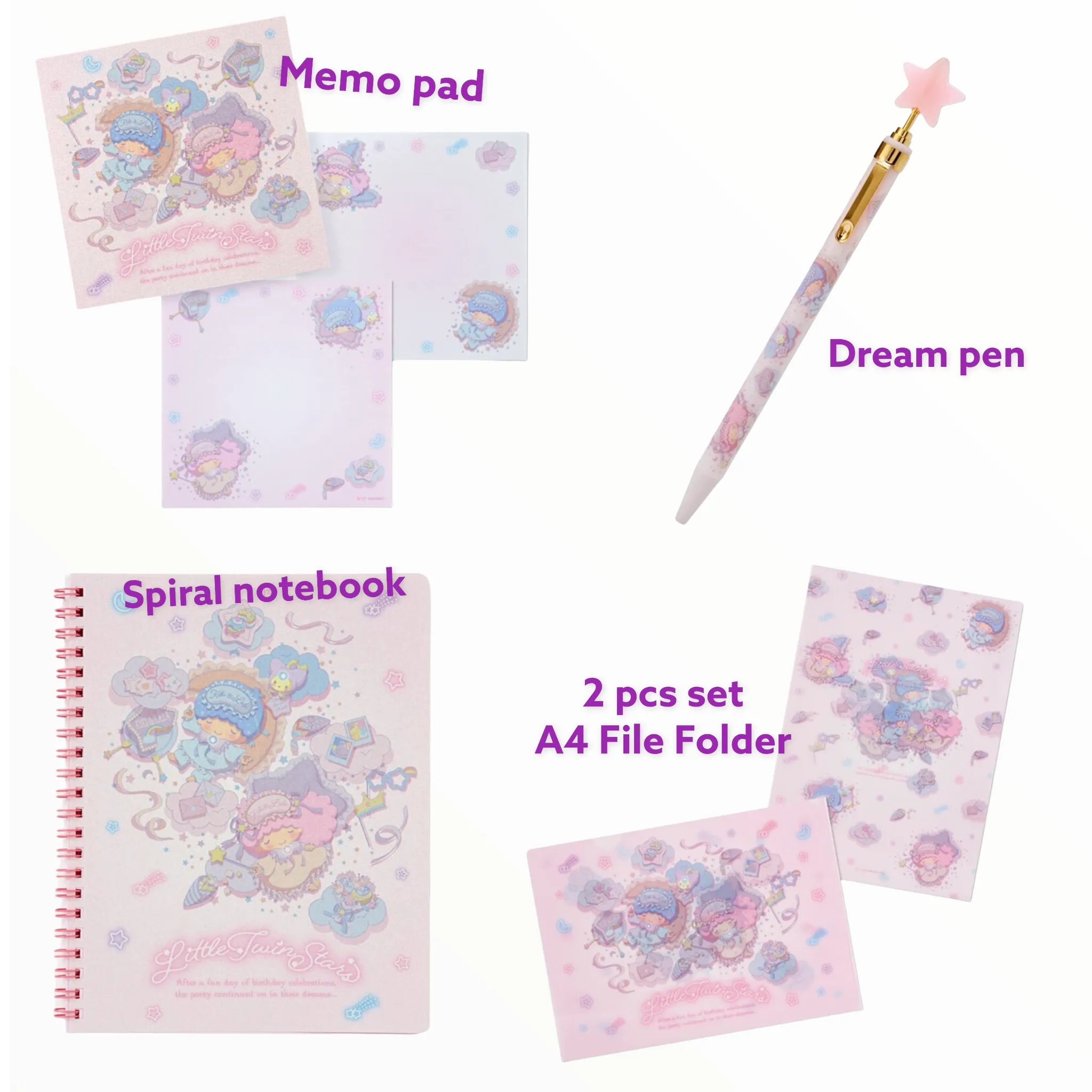 Little Twin Stars Dream Stationary