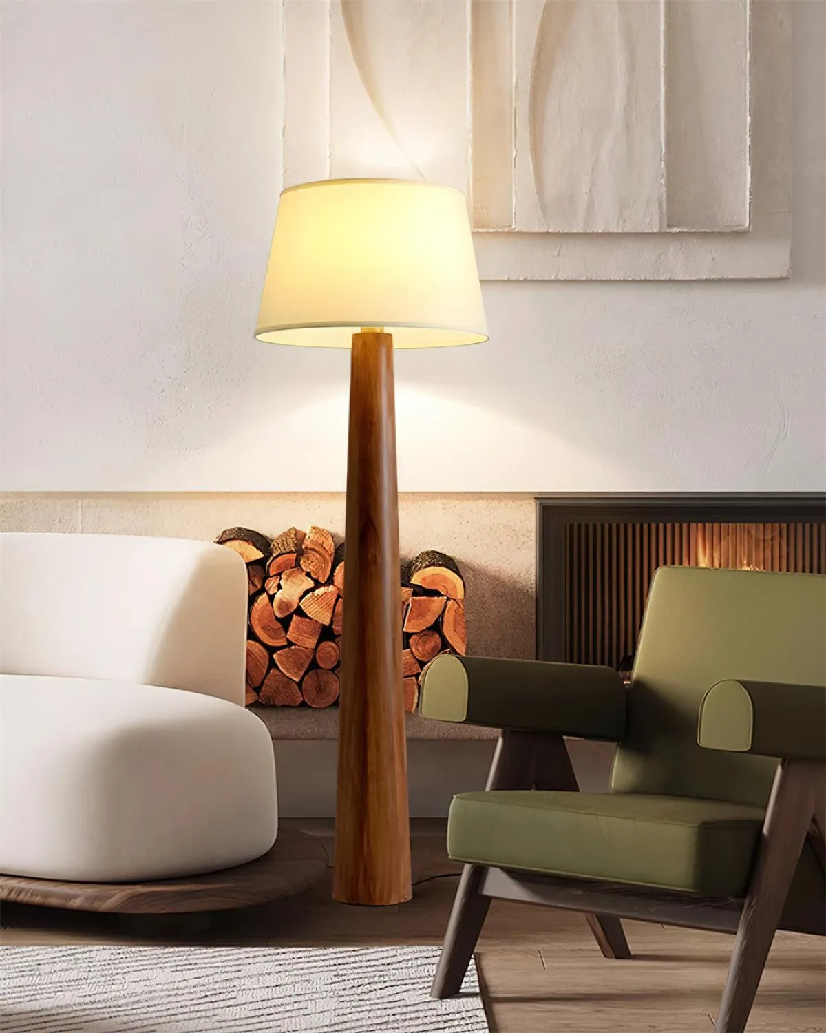 Malva Wood Floor Lamp