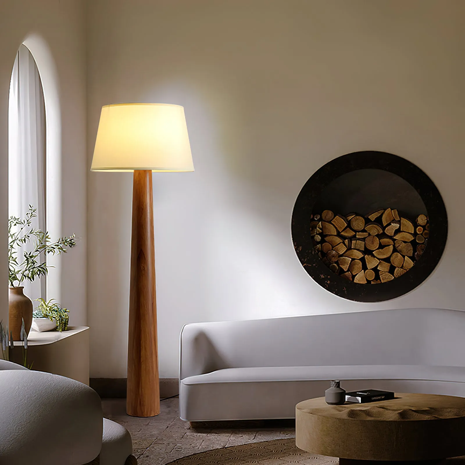 Malva Wood Floor Lamp