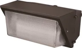 Monument Wall Pack High Pressure Sodium Aluminum Housing With Tempered Glass Bronze Hps 1 400-Watt Lamp Included