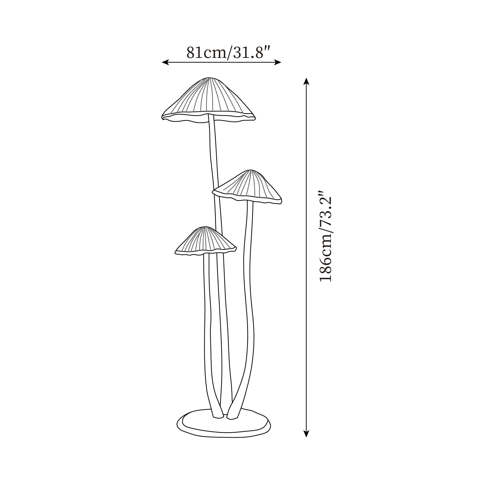 Mushroom Sculpture Floor Lamp