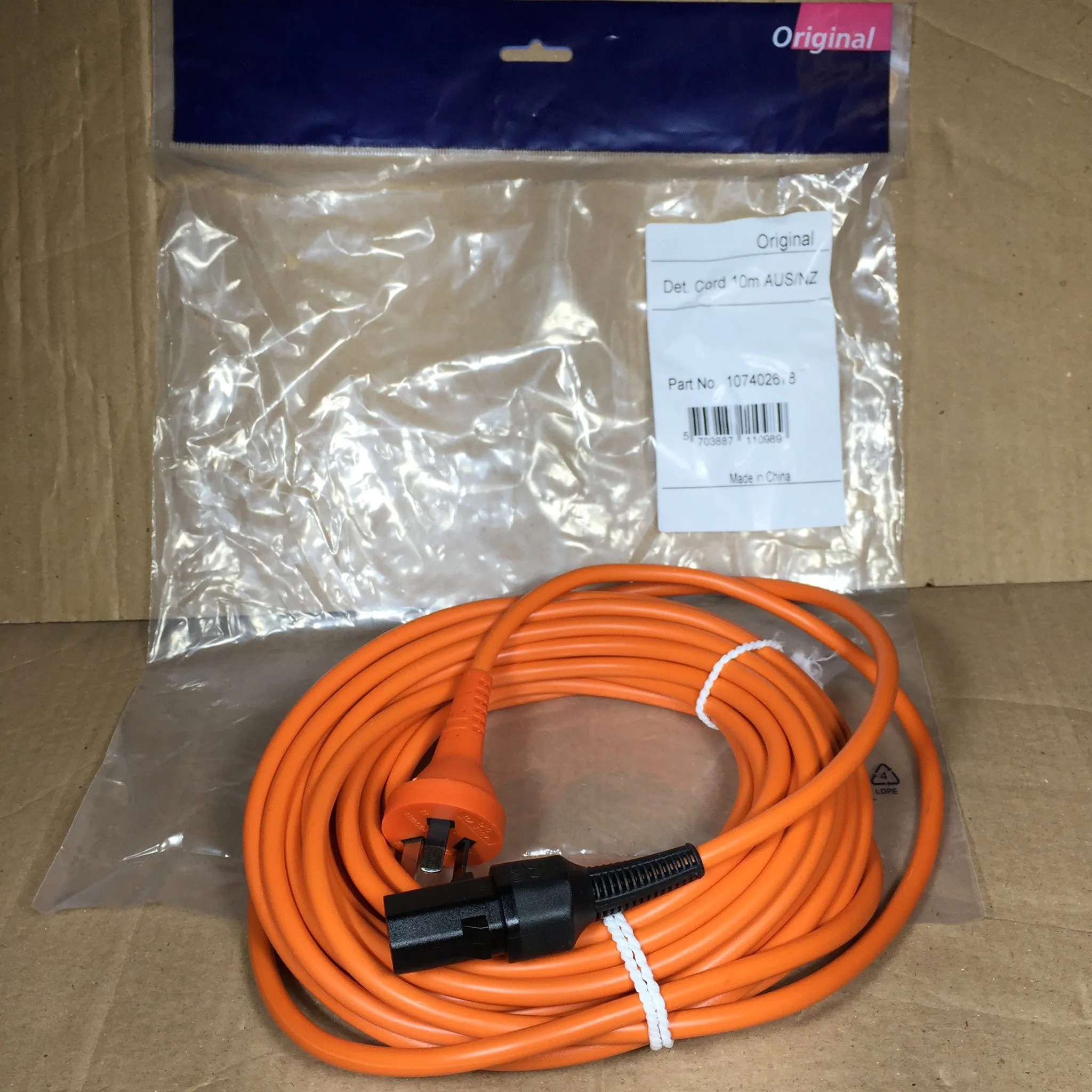 Nilfisk VP300 and GM80 Vacuum Cleaner 10m Orange Detachable Cord