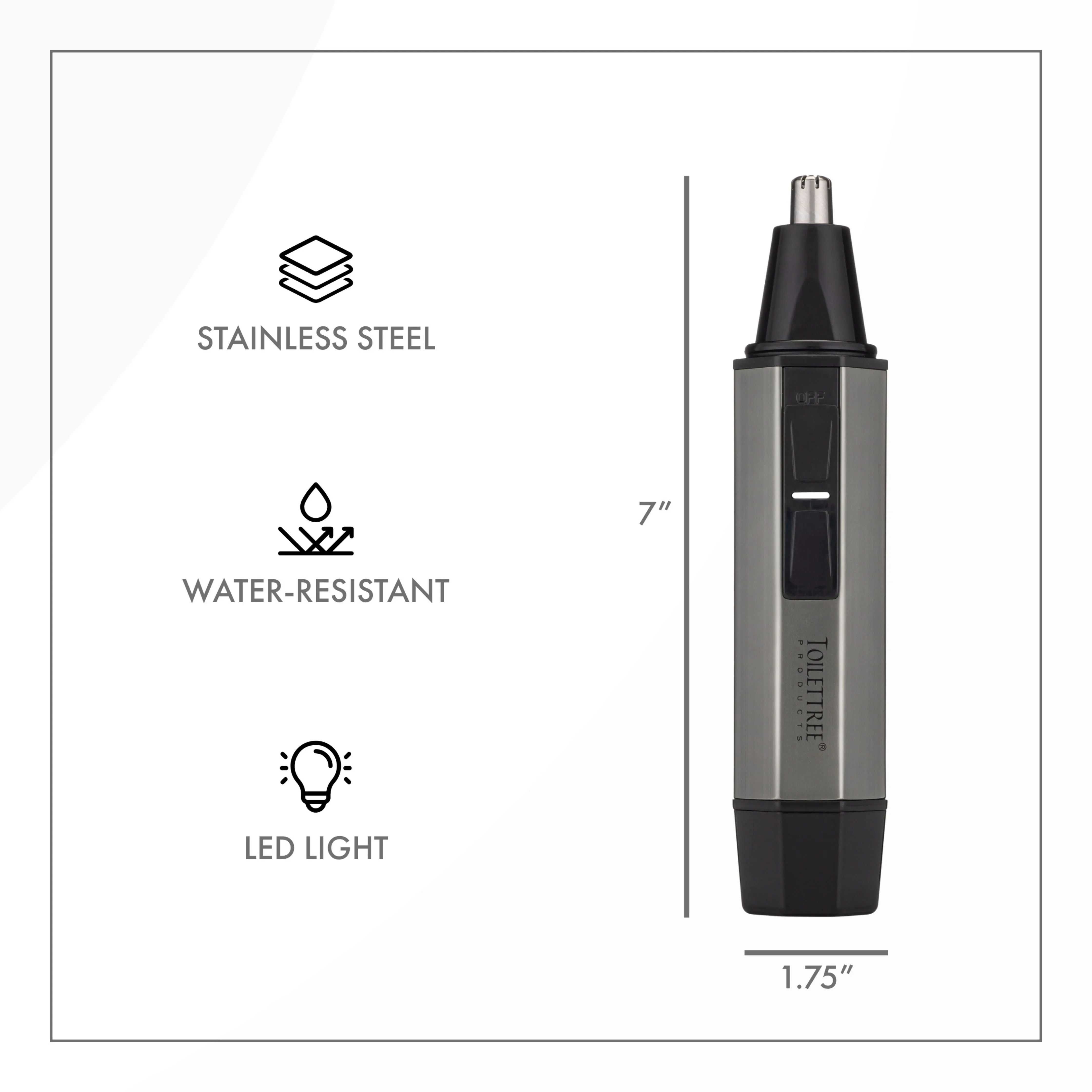 Nose Hair Trimmer - Stainless Steel