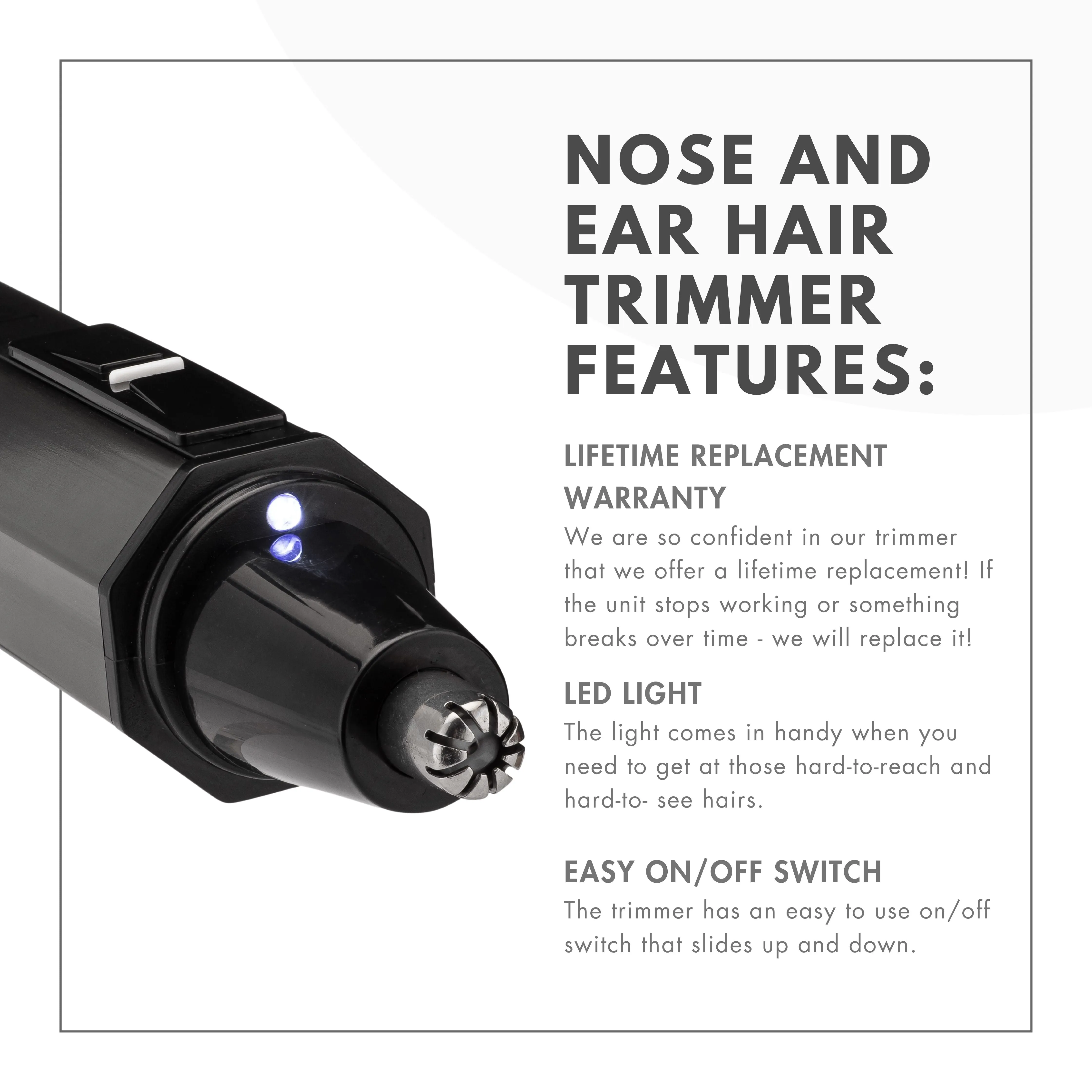 Nose Hair Trimmer - Stainless Steel