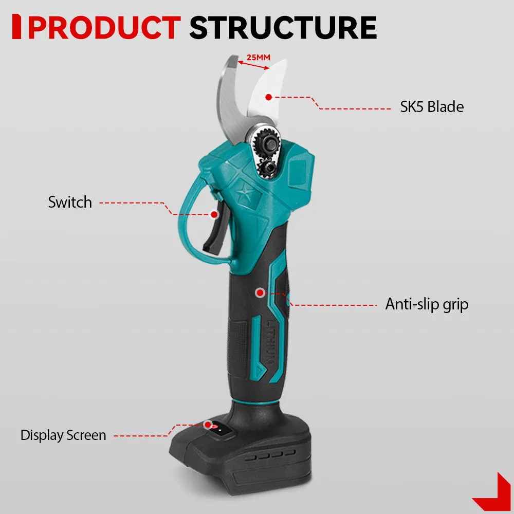 ONEVAN 6" Chainsaw & 25mm Pruner Brushless Cordless 2‑Pc. Combo Kit 6.0Ah