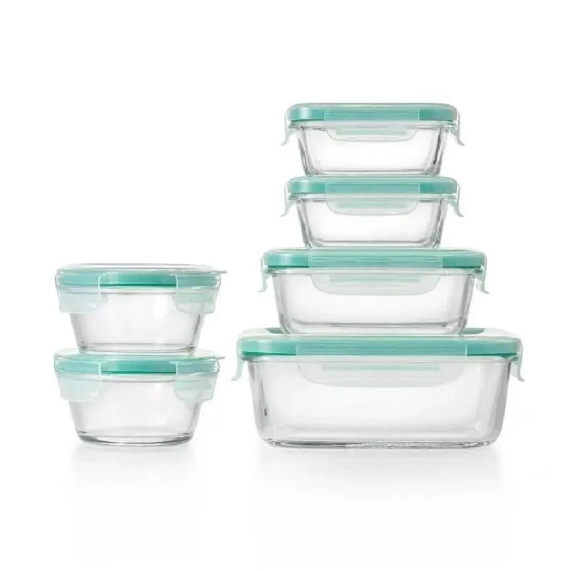 OXO Good Grips 12 Piece Smart Seal Glass Container Set