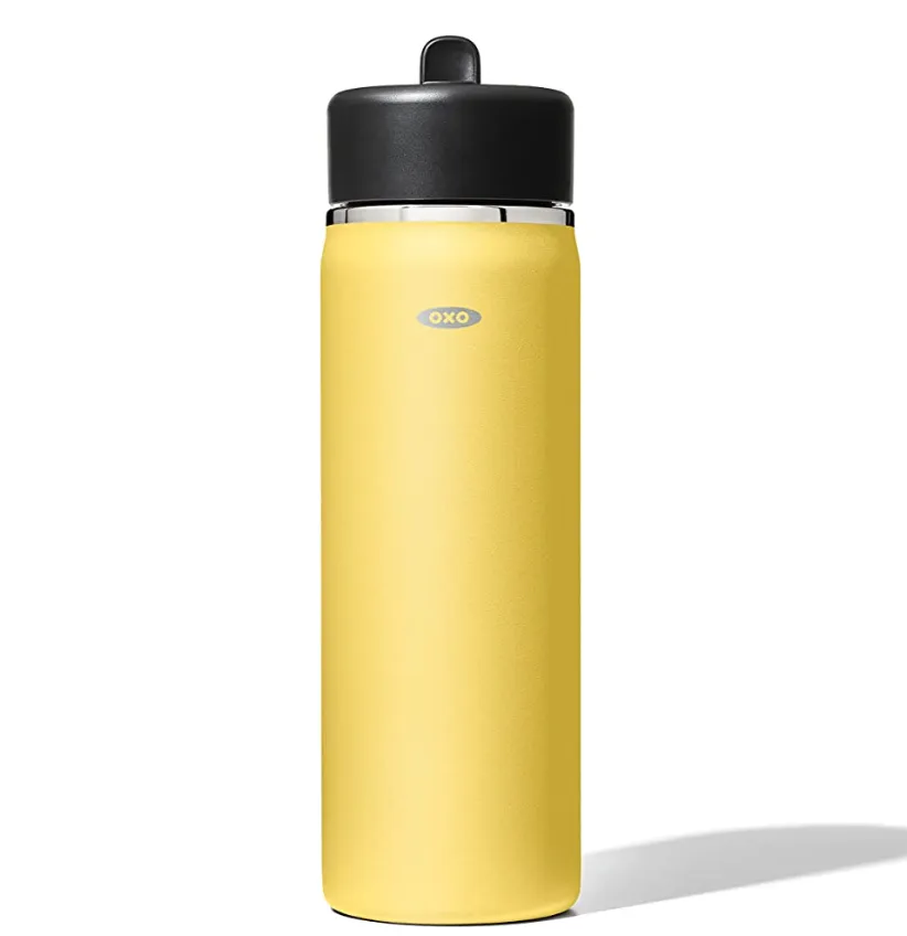 OXO Strive Wide Mouth Water Bottle with Straw Lid - Citrine – 20oz