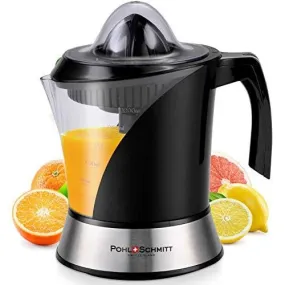 Pohl Schmitt Deco-Line Citrus Juicer Machine Extractor - Large Capacity 34oz (1L) Easy-Clean, Featuring Pulp Control Technology