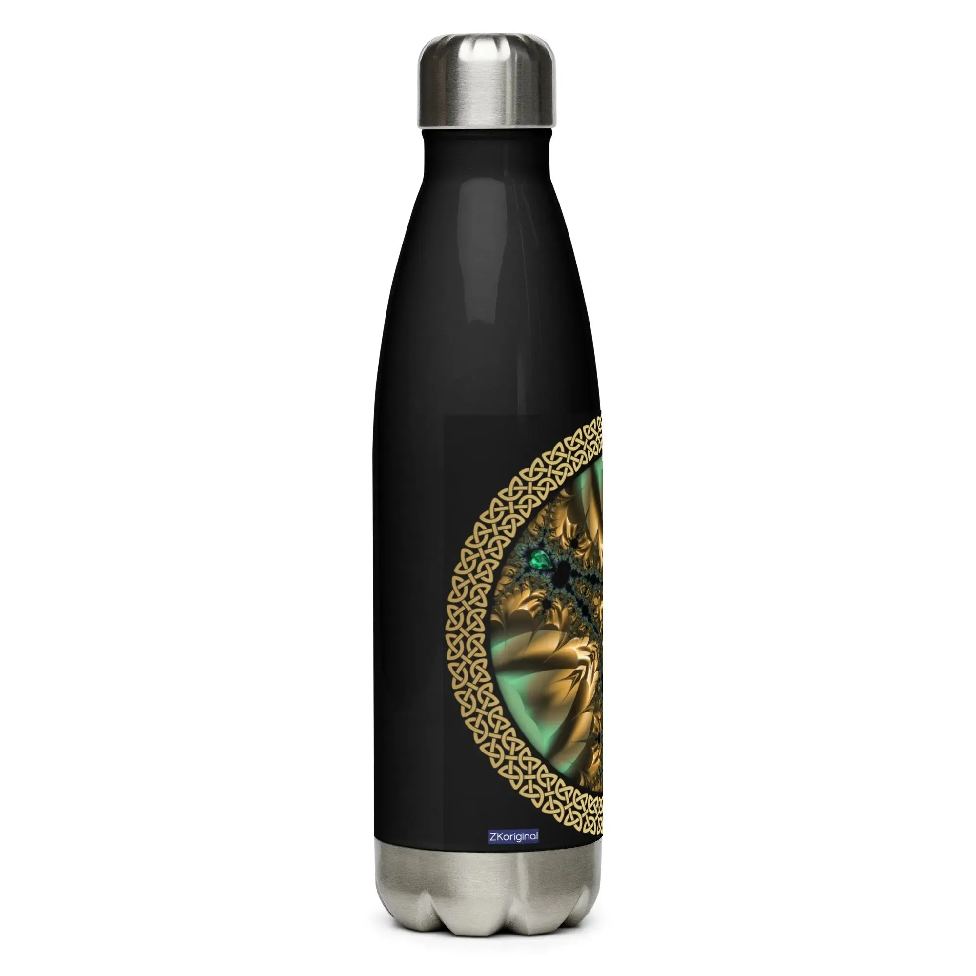 "Salutary Glow" Collection - Black Stainless Steel Water Bottle