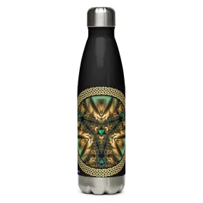 "Salutary Glow" Collection - Black Stainless Steel Water Bottle