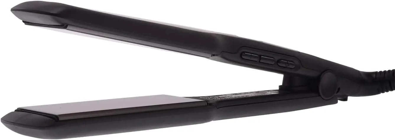 Remington Hair Straightener Advanced Ceramic coating for Sleek & smooth glide, Wide longer length 110mm floating plates, Digital display, Heat proof pouch, Up to 230°C, S5525 Black Grey