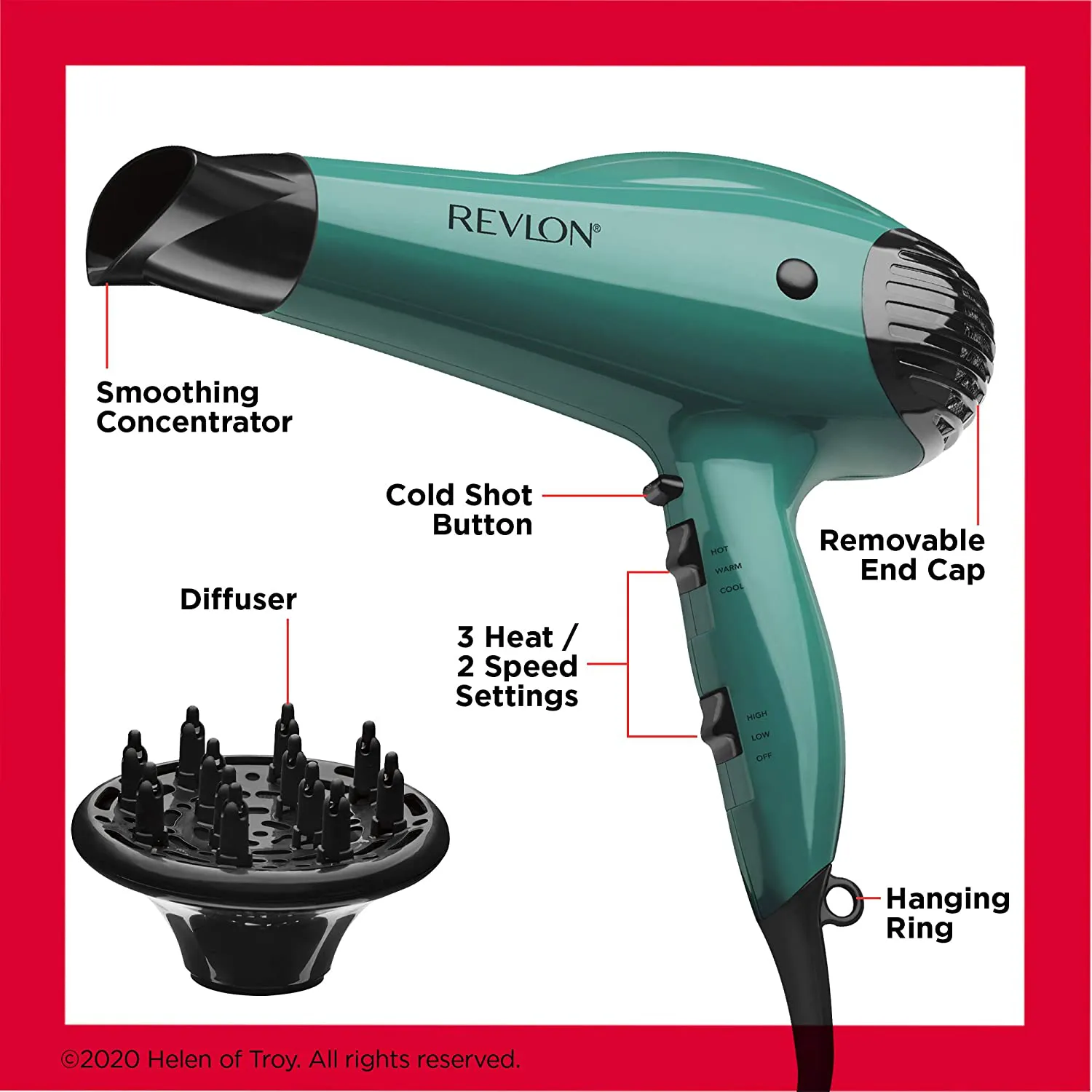 REVLON 1875W Volume Booster Hair Dryer