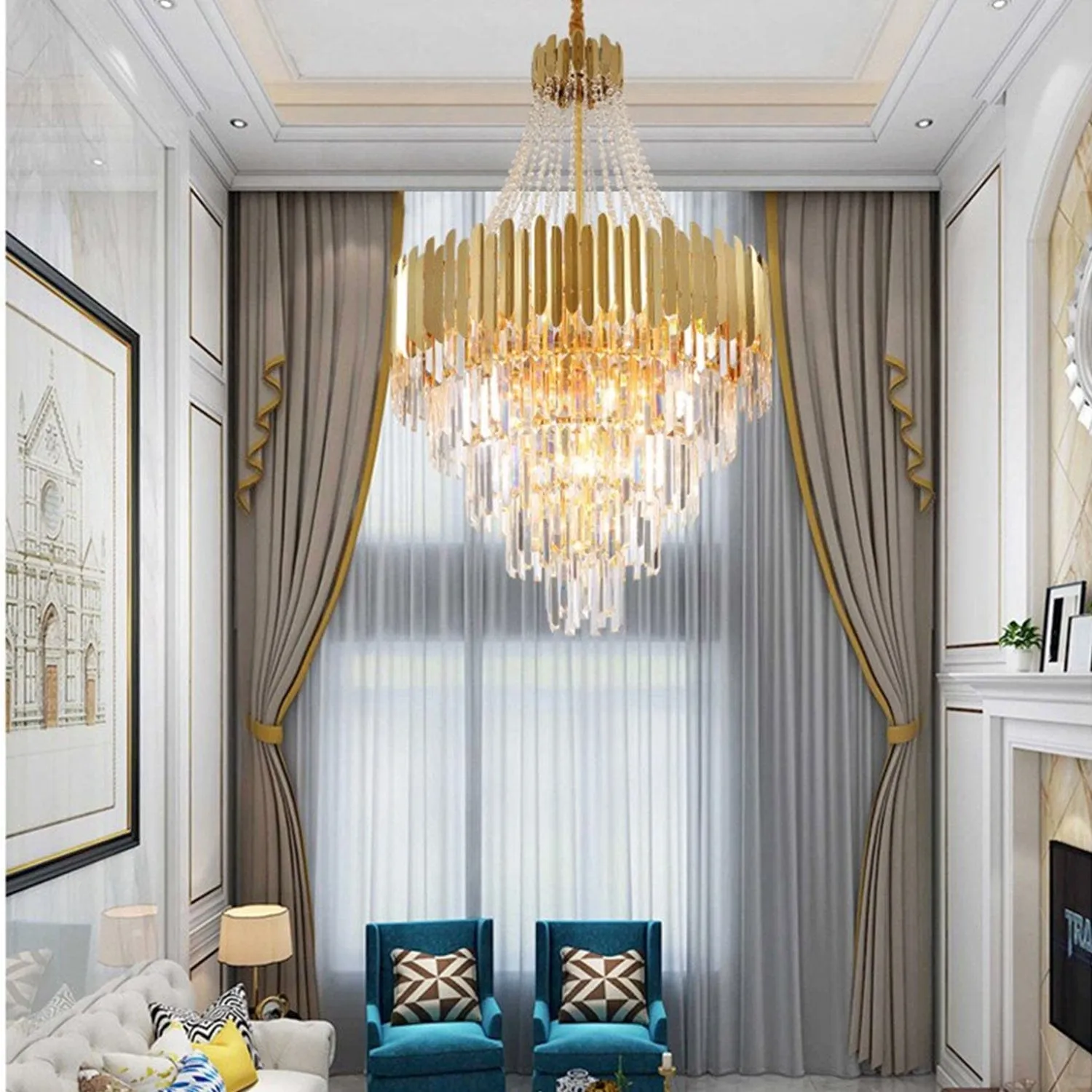 Royal Pietra Crystal Chandelier