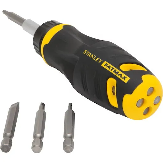 Screwdriver - Stanley FATMAX® Push-N-Pick Multi-Bit Ratcheting Screwdriver, FMHT62287