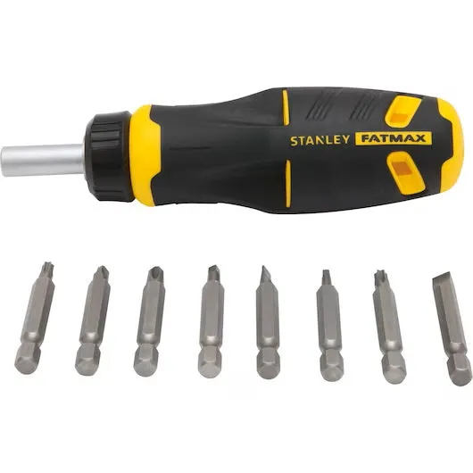 Screwdriver - Stanley FATMAX® Push-N-Pick Multi-Bit Ratcheting Screwdriver, FMHT62287