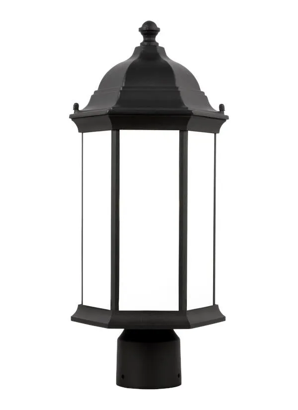 Sevier Collection - Medium One Light Outdoor Post Lantern | Finish: Black - 8238601-12