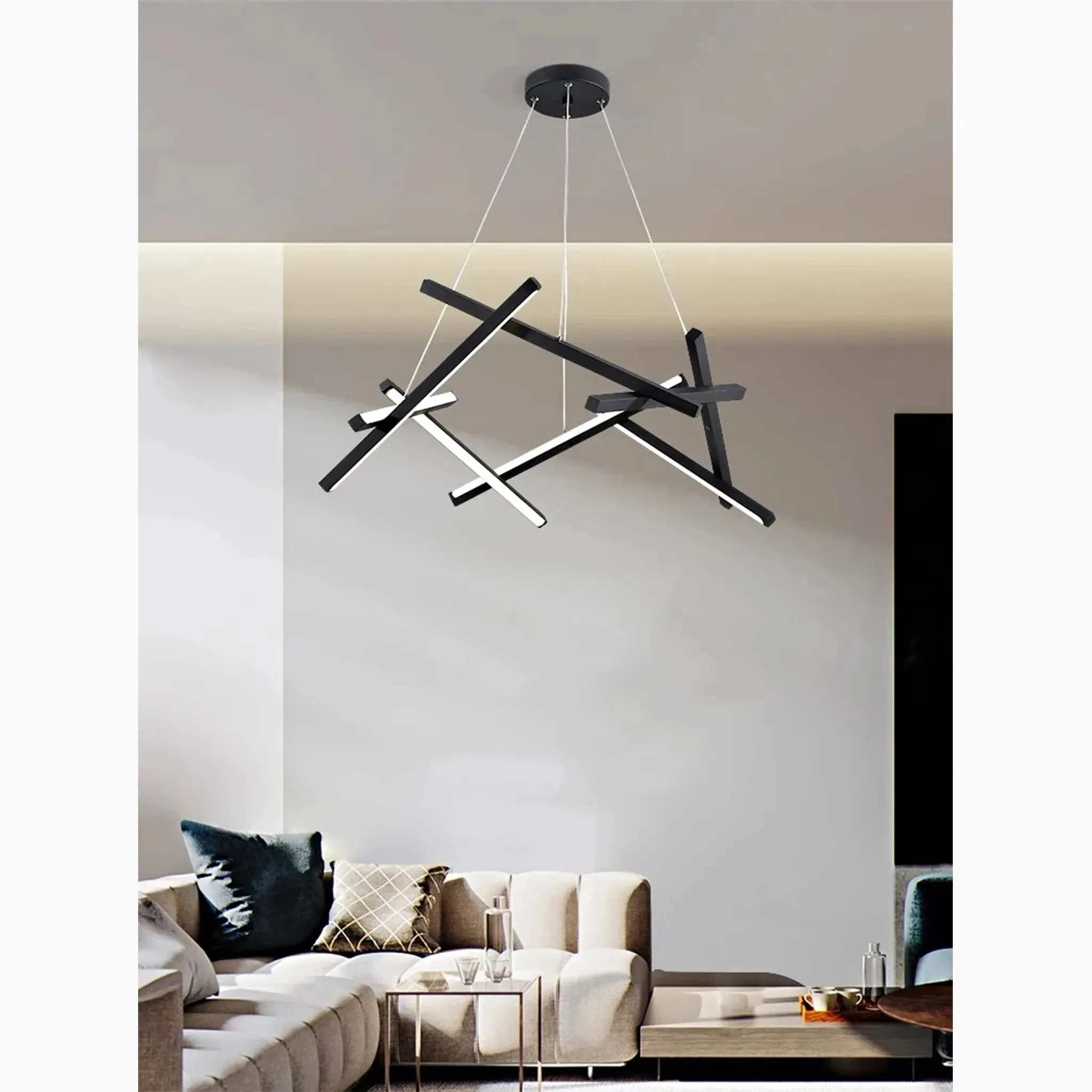 Sisikon | Creative Abstract Lines LED Chandelier