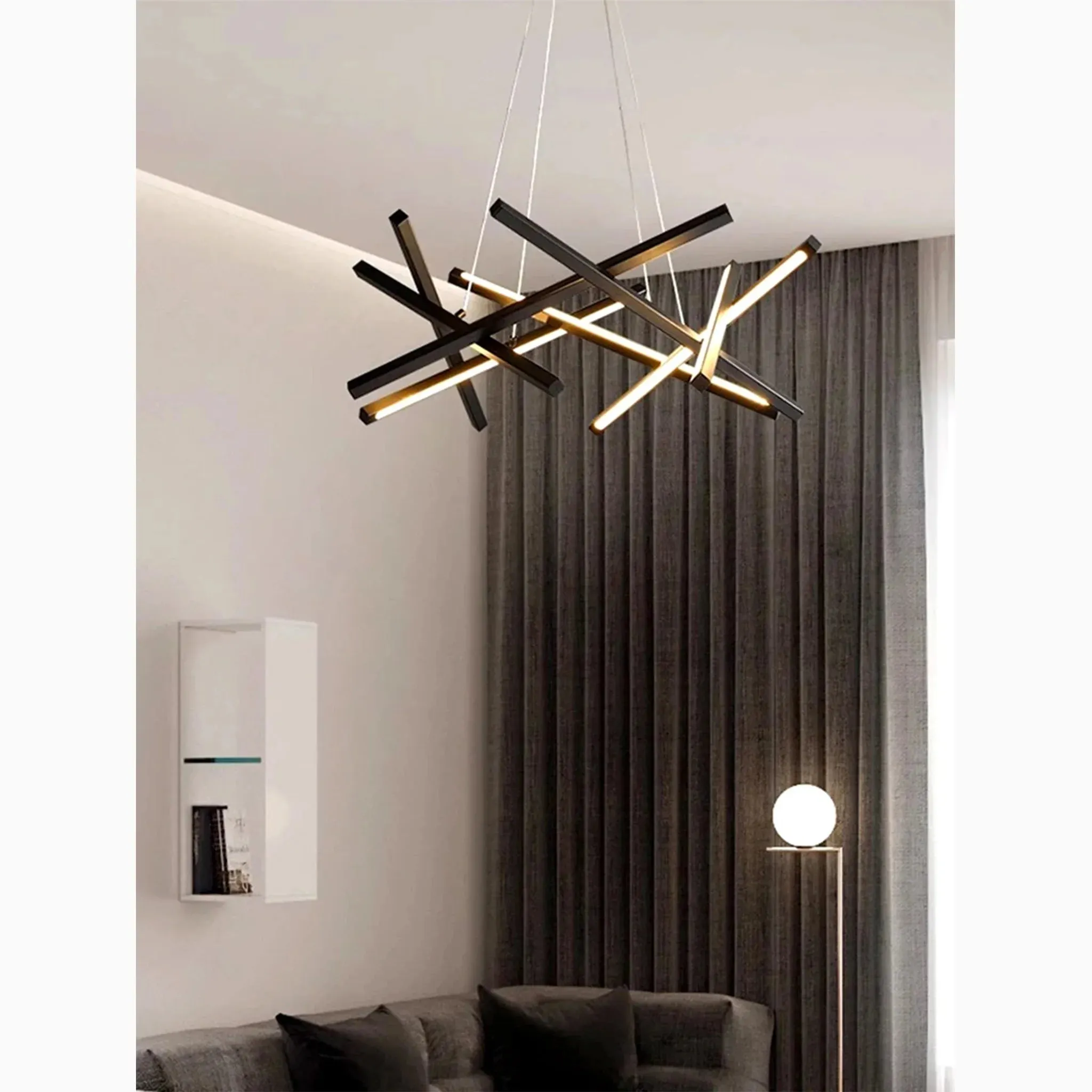 Sisikon | Creative Abstract Lines LED Chandelier