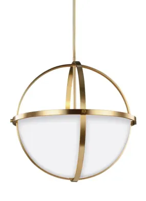 Spherical Satin Bronze 3 Light Pendant