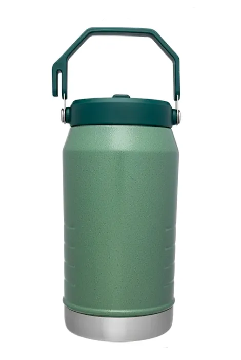 STANLEY THE ICE FLOW 40 OZ FLIP STRAW JUG HAMMERSTONE GREEN