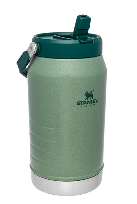 STANLEY THE ICE FLOW 40 OZ FLIP STRAW JUG HAMMERSTONE GREEN