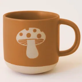 Stoneware Mug - Retro Mushroom