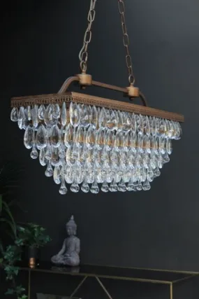 Stunning Crystal Droplets Chandelier