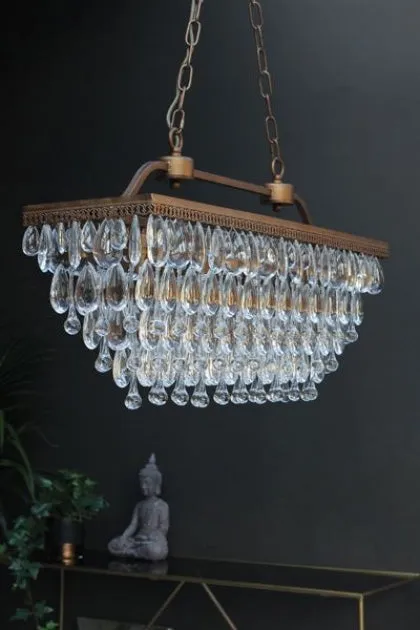 Stunning Crystal Droplets Chandelier