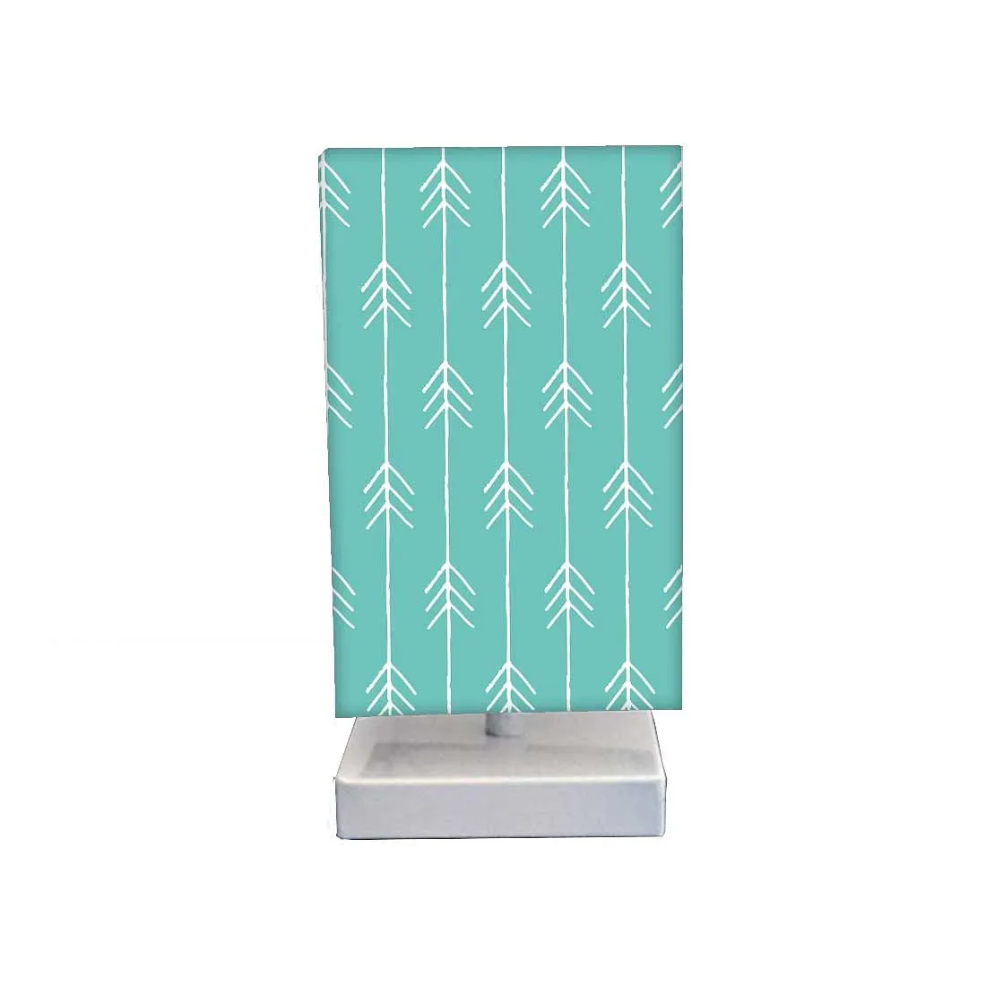 Table Lamp For Bedroom - Arrow Ends - Teal