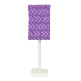 Tall Table Lamp For Living Rooms -   Pink and Purple arrows