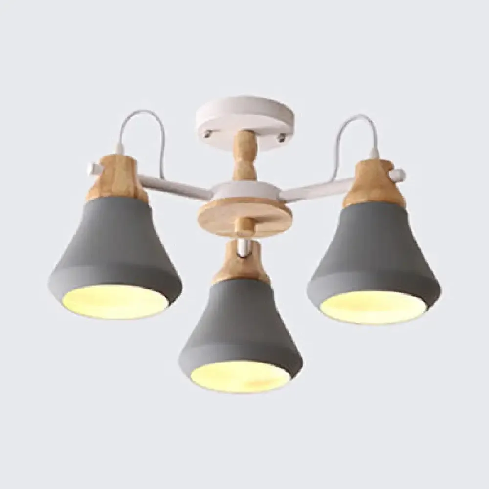 Tapered Shade Hanging Pendant Lamp for Simple Living Room Lighting