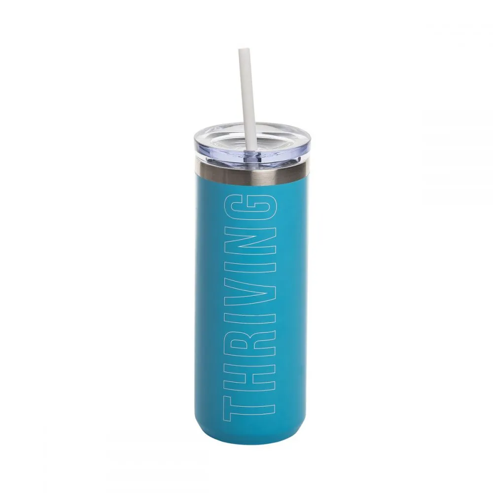 'Thriving' Tumbler With Straw