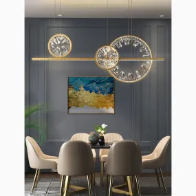 Tielt | Broken Glass Design Crystal Rings Hanging LED Art Chandelier