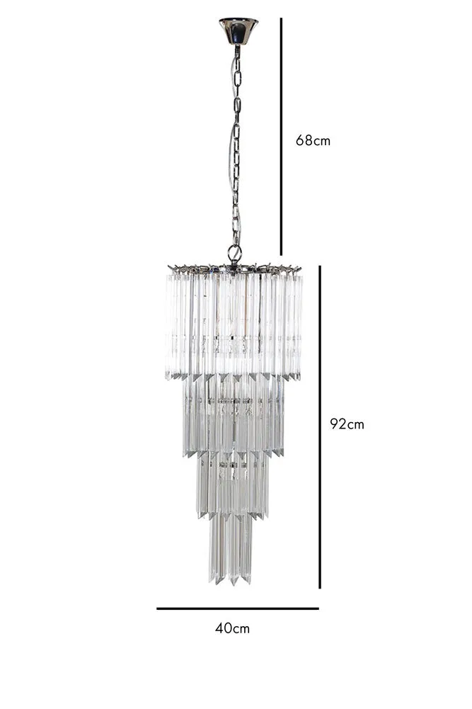 Tiered Crystal Chandelier