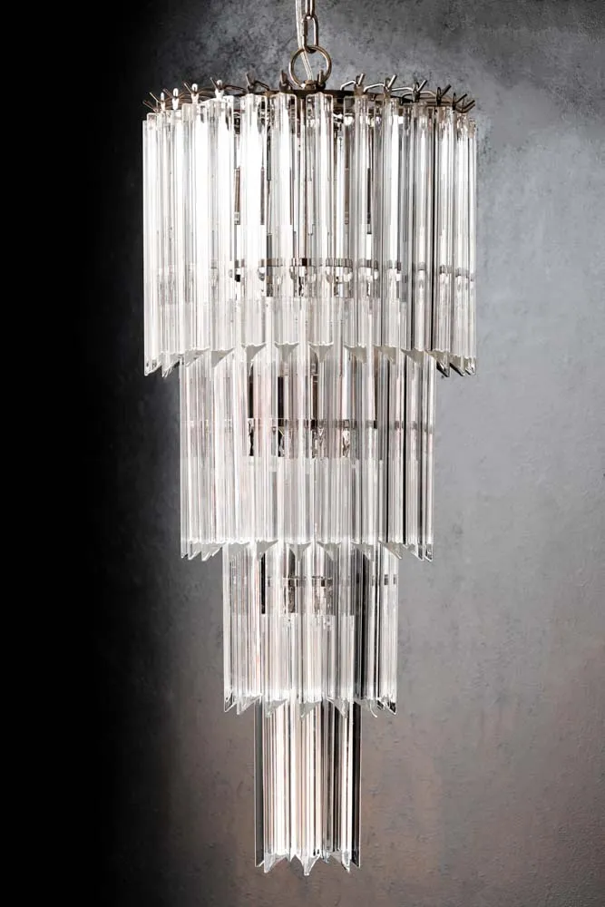 Tiered Crystal Chandelier