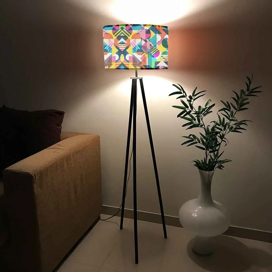 Tripod Floor Lamp Standing Light for Living Room