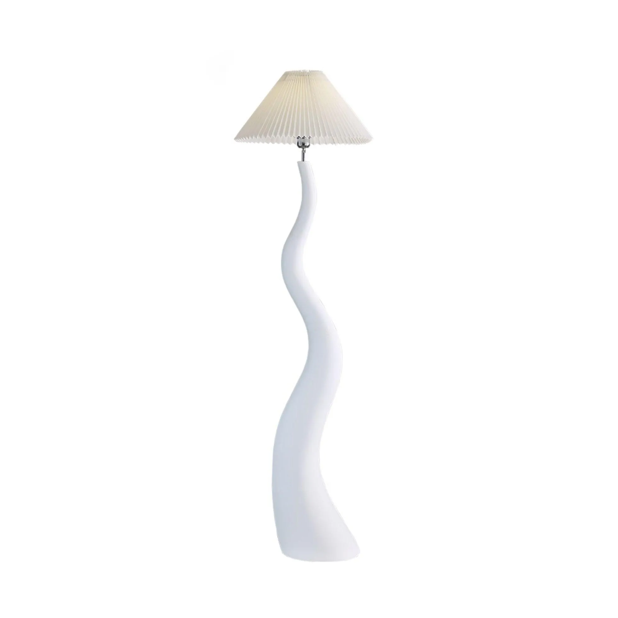 Twisted Pleated Floor Lamp