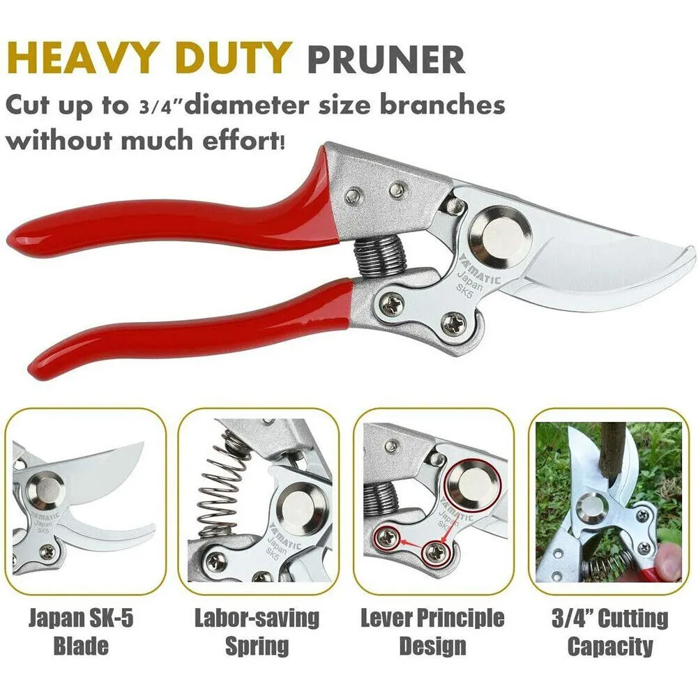 US 2-4 Pc Pruning Shear Cutter Plant Floral Scissor Branch Pruner Home Gardening