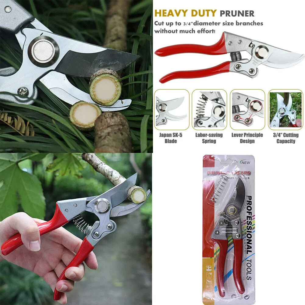 US 2-4 Pc Pruning Shear Cutter Plant Floral Scissor Branch Pruner Home Gardening