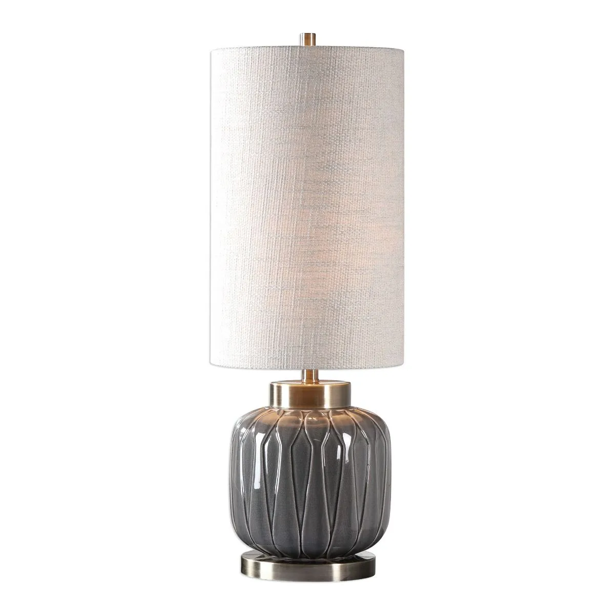 Uttermost Zahlia Aged Gray Ceramic Lamp